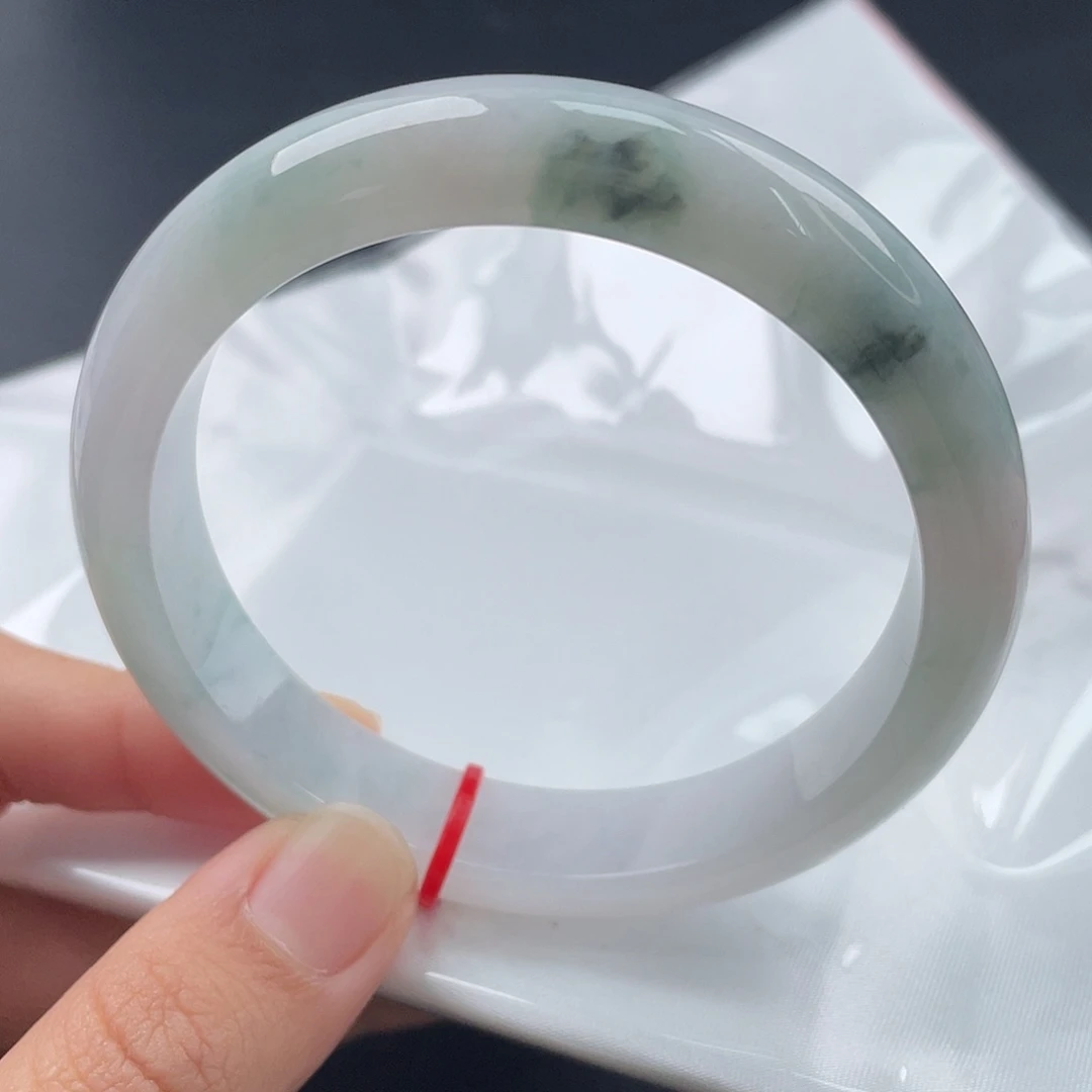 翡翠未镶嵌手镯60正圈