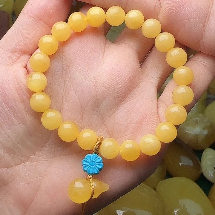 琥珀未镶嵌手链手串