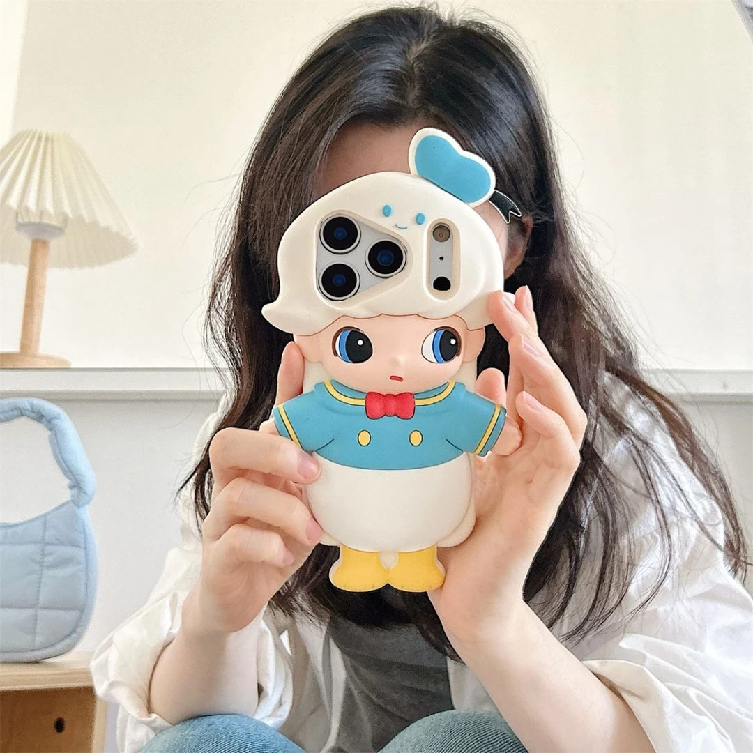 唐老鸭女孩适用于苹果17promax时尚爆款手机壳苹果16卡通手机壳潮