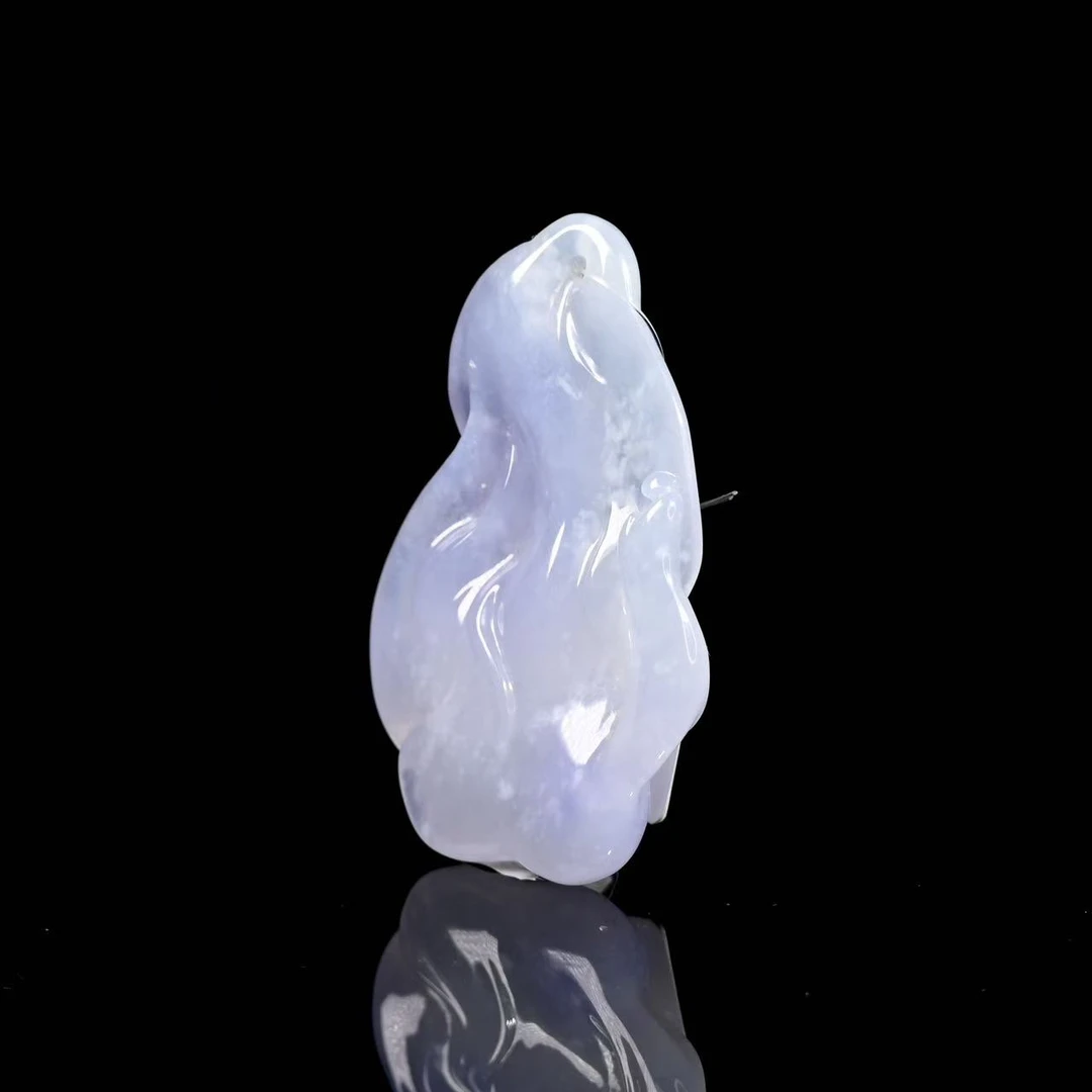 65天然缅甸翡翠A货随型悟道吊坠/1216108/拍卖