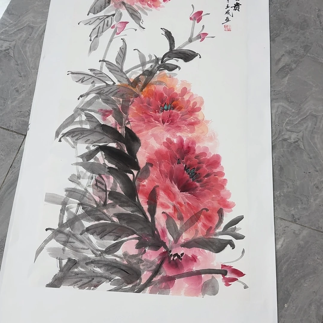 国画国画作品欣赏 100*50