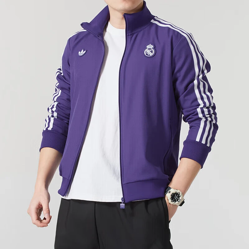 adidas/阿迪达斯外套男装25夏季新款运动服皇马休闲立领上衣夹克