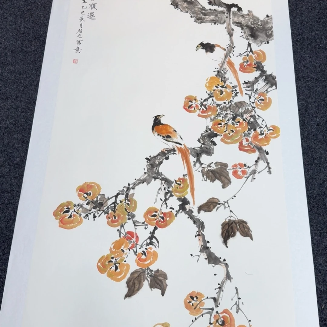 国画国画山水花鸟纯手绘作品