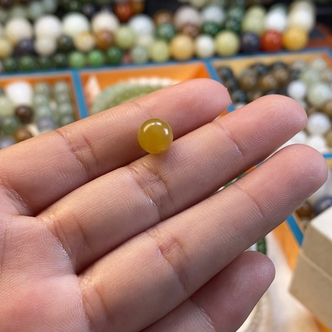 和田玉手串未镶嵌逆**生卡8糖单珠W