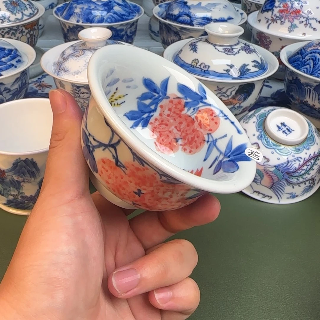 彦祖纯手工手绘茶具140