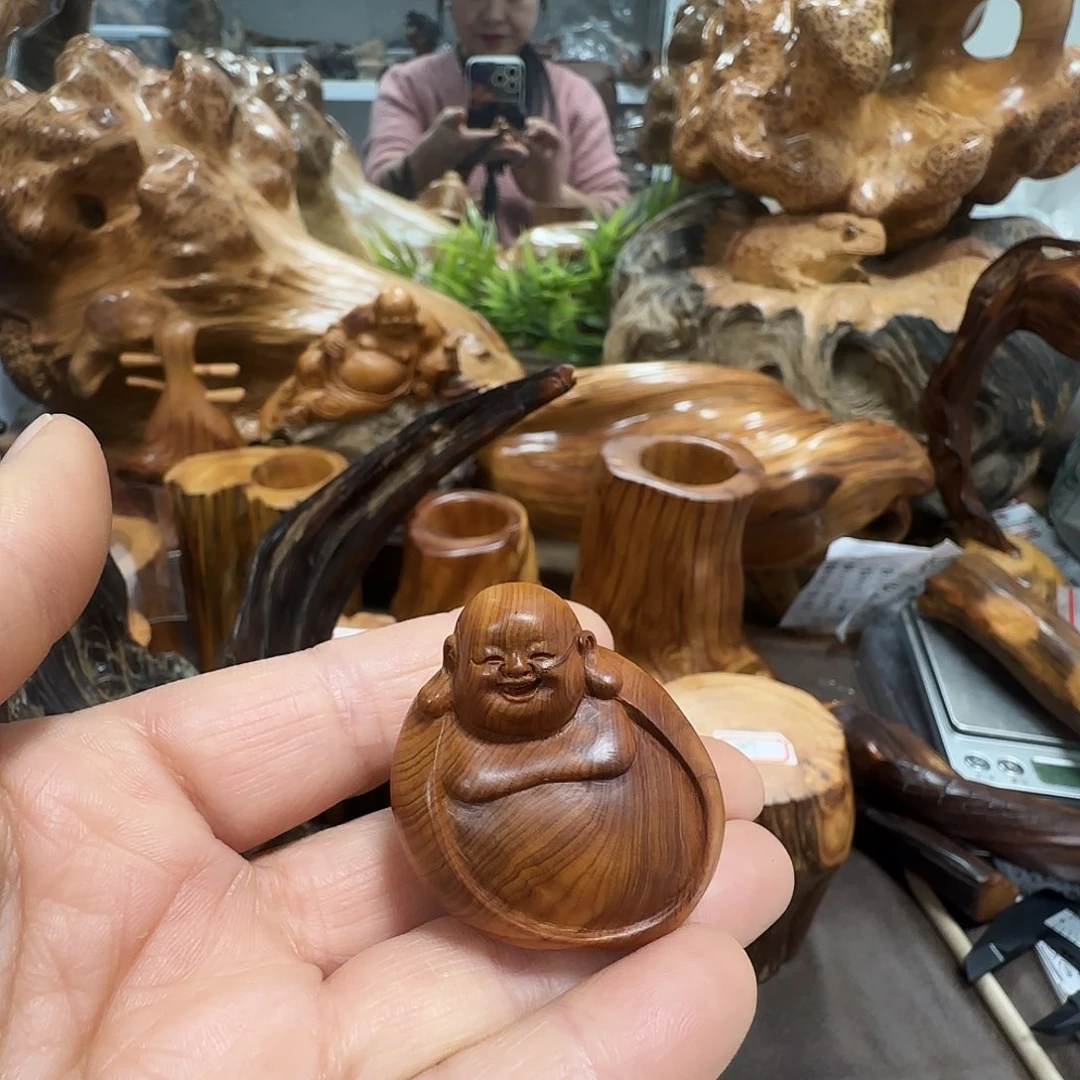 大***午柏木（崖柏）太行崖柏陈化黑油乐乐手把件