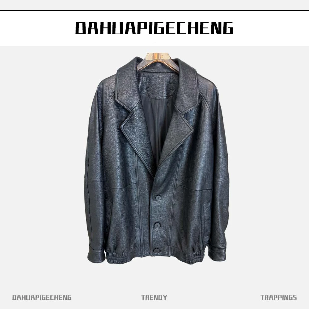 时尚皮衣女士西服款外套休闲百搭绵羊皮皮衣66162