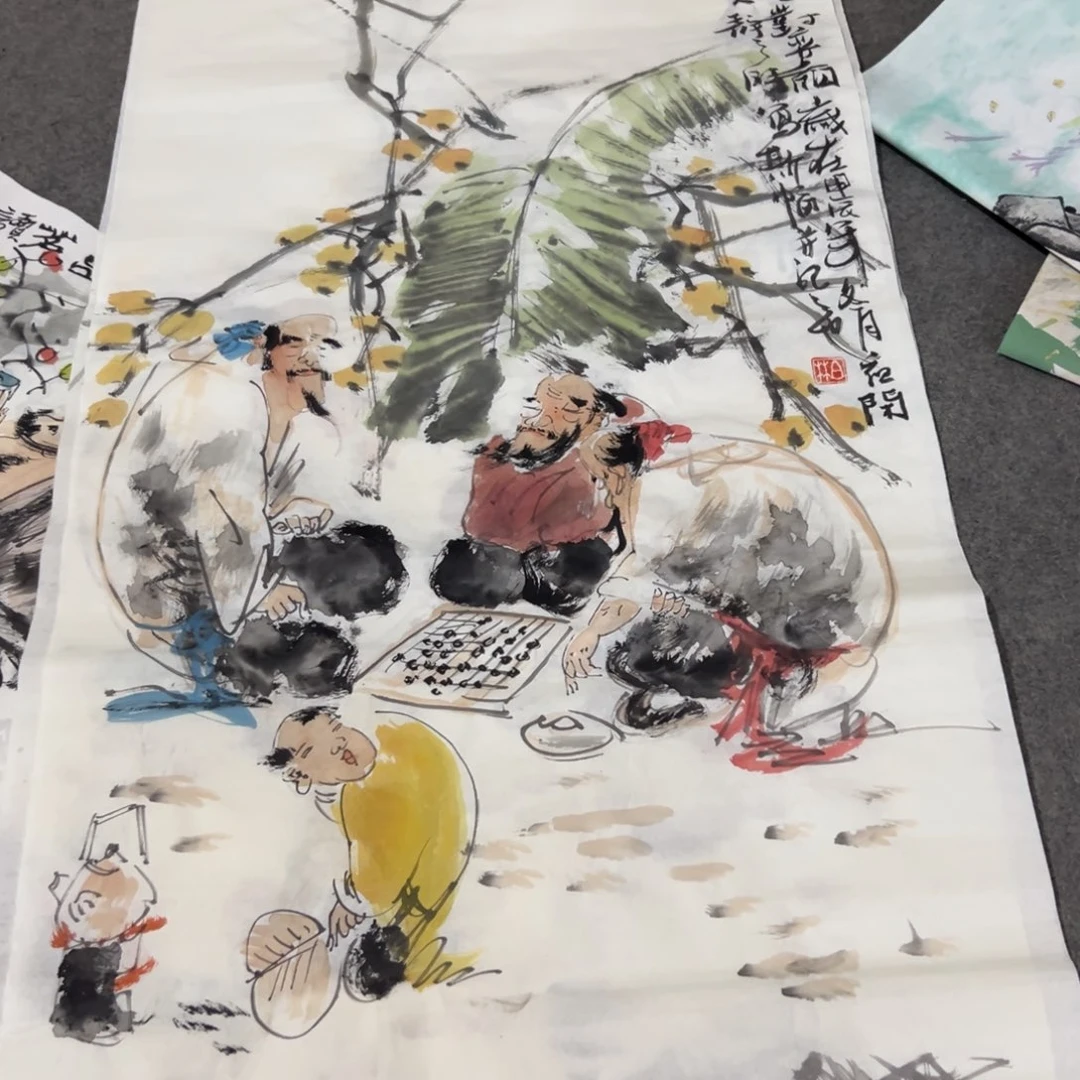 国画国画作品画心一张