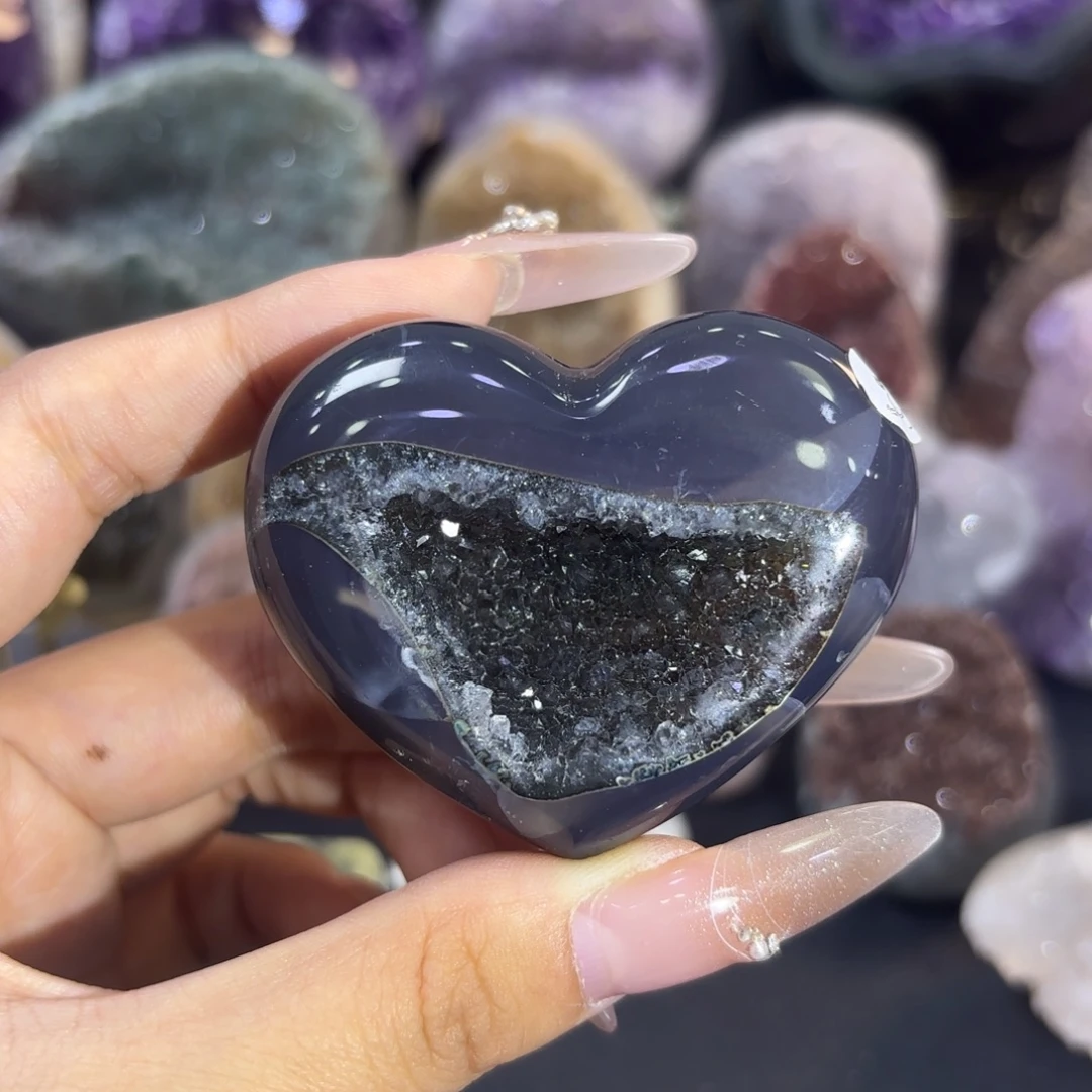 未镶嵌大型摆件（非配饰）紫晶爱心