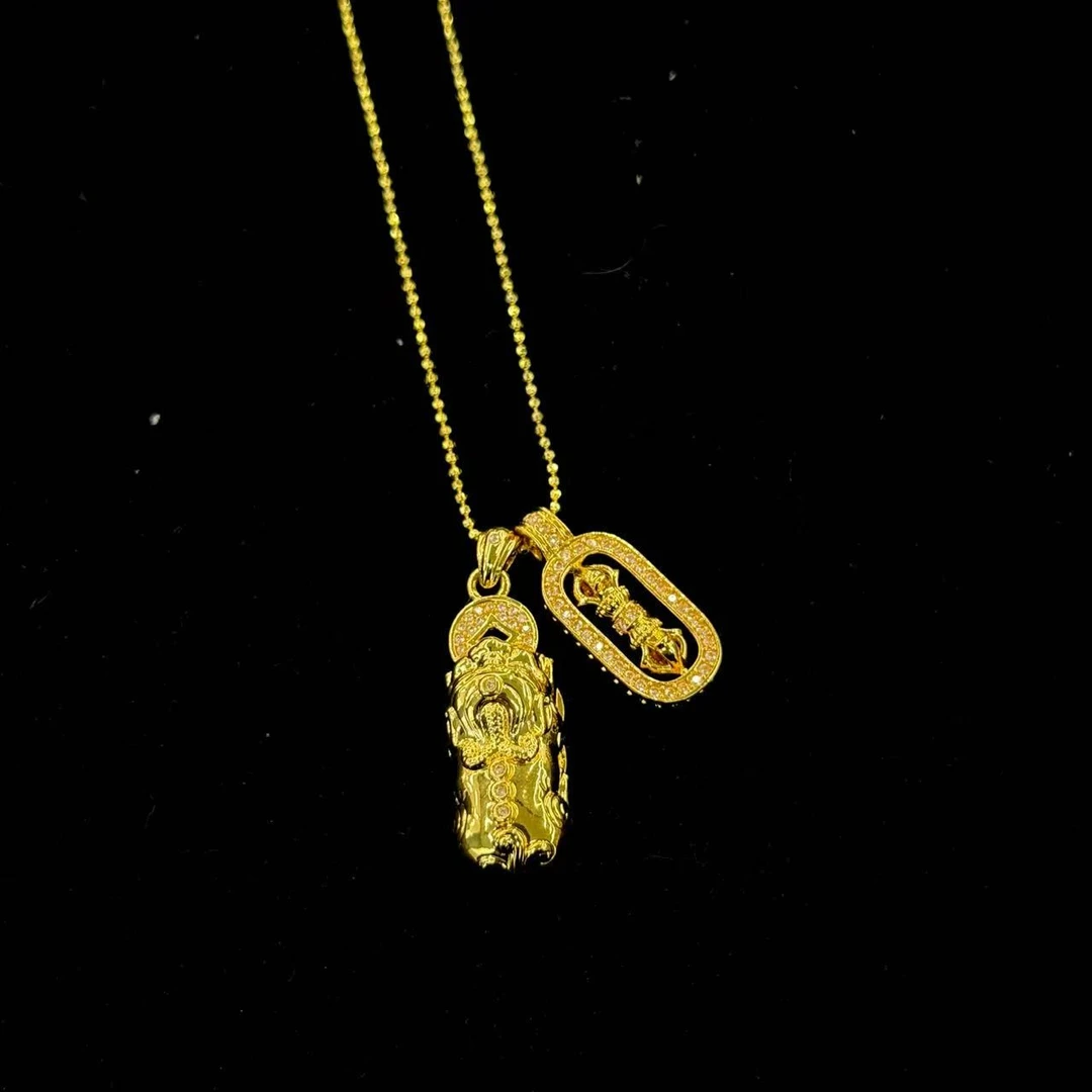 【KZ】设计精美貔貅金刚杵吊坠 赠链一套发-24