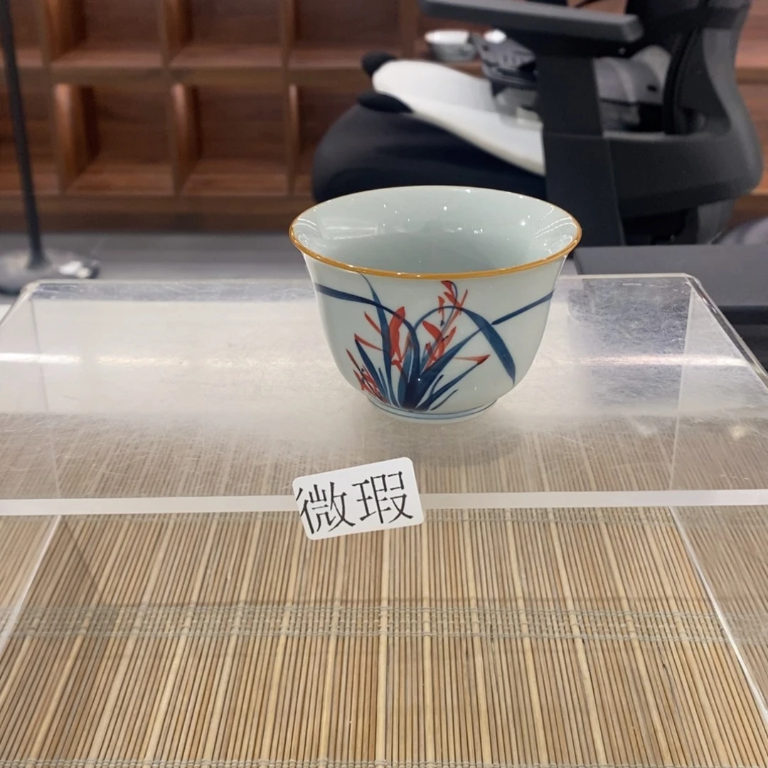 釉下彩老陶泥手工绘制