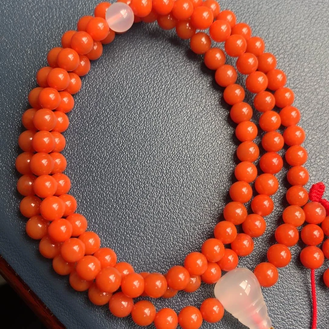 南红玛瑙未镶嵌保山天然原矿南红6mm+多圈