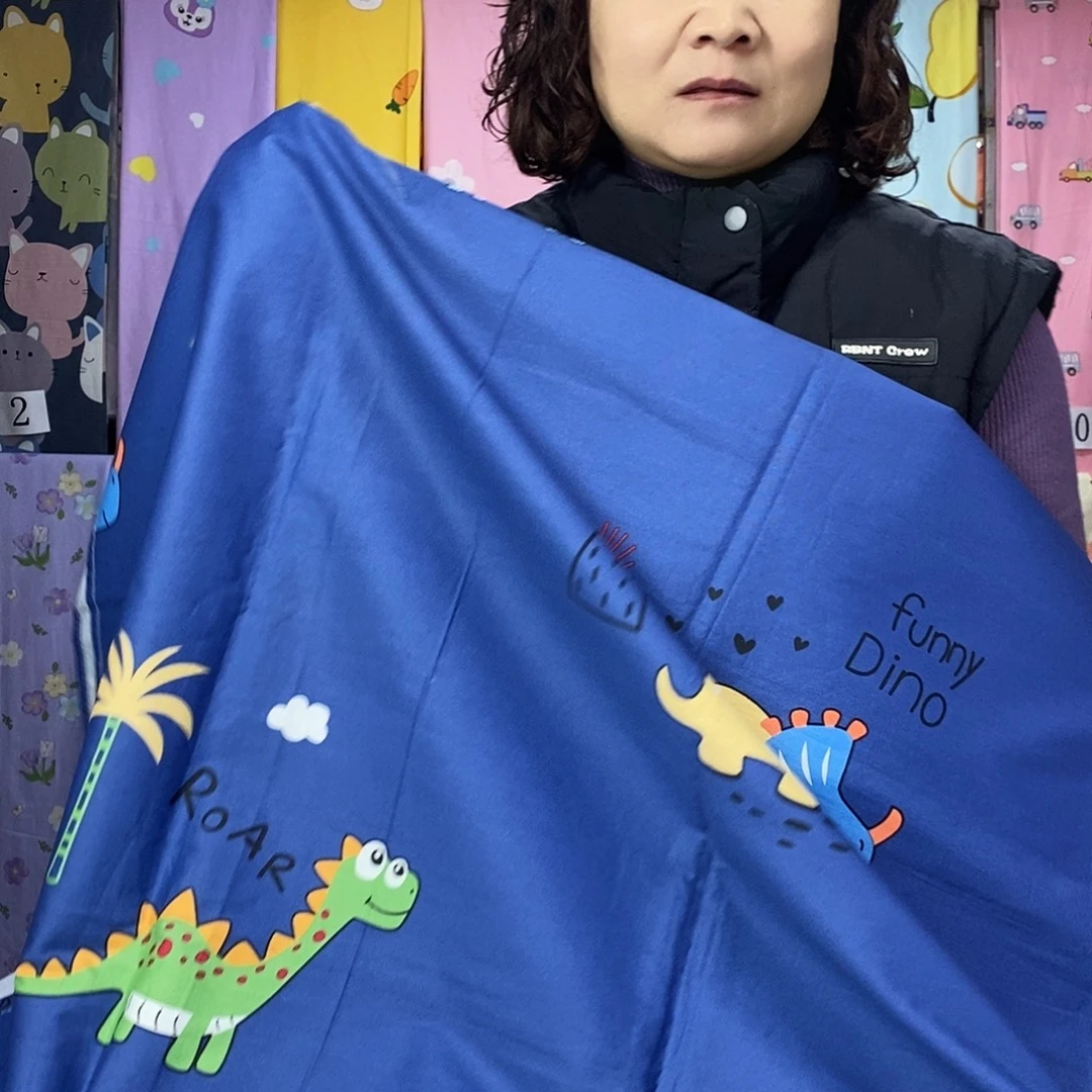 羊羔毛2.3×2.3米纯棉床单  恐龙