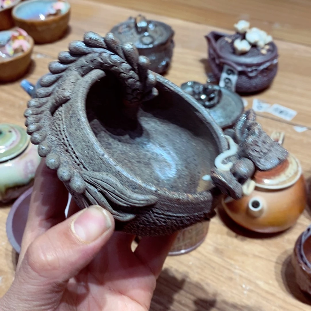 柴烧茶具陶瓷杯子