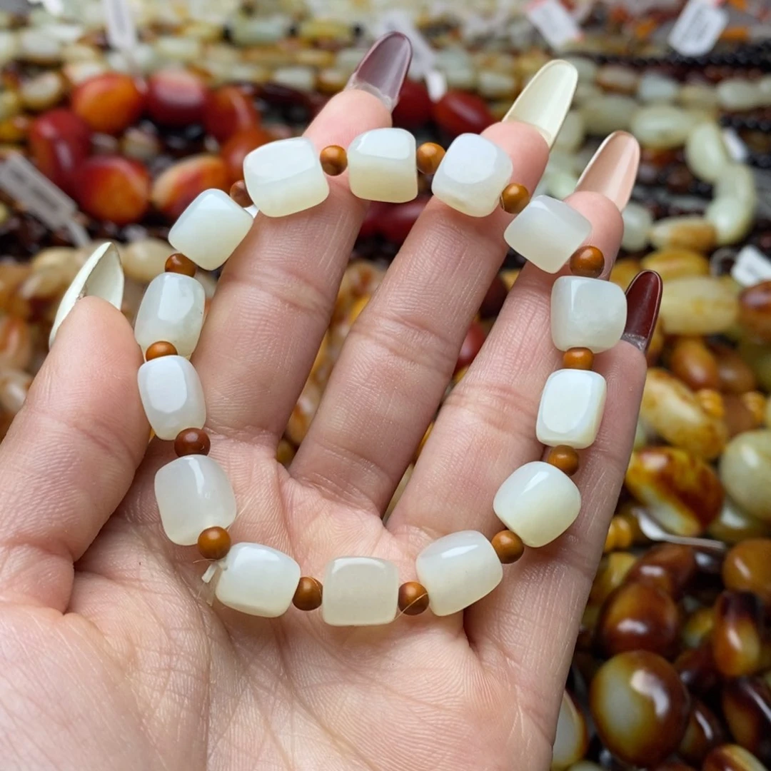 和田玉手链未镶嵌