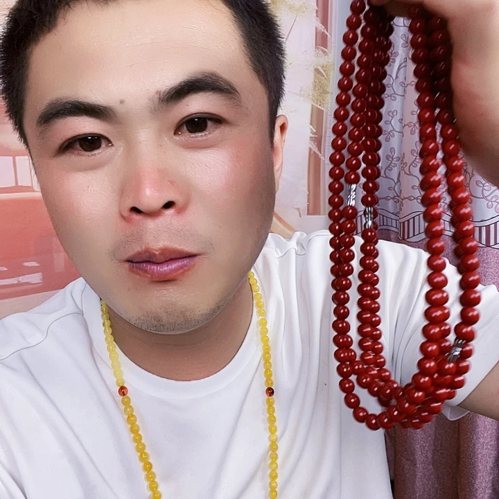 天然辰砂朱砂项链