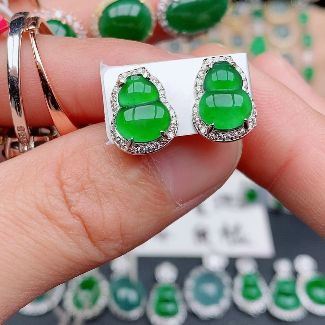 银S925镶嵌戒指翡翠