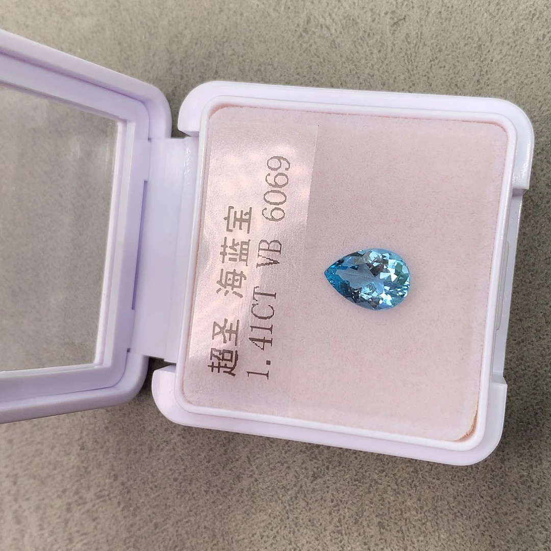 裸石海蓝宝石1.41克拉超级圣玛利亚