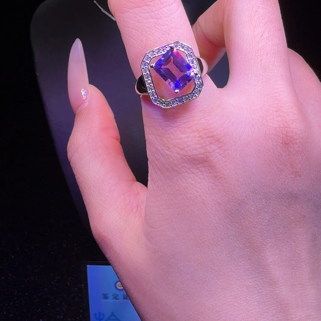 水晶银S925镶嵌戒指