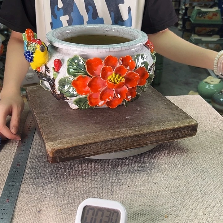 泳坤堂石湾盆陶瓷