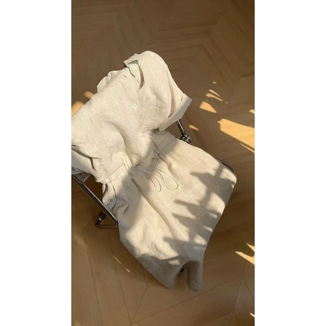 ”海岸亚麻连衣裙“  100%纯亚麻抗菌透气亚麻连衣裙    24-365