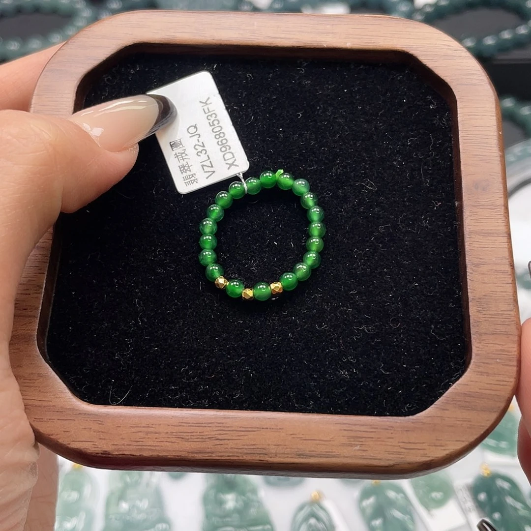 翡翠银S925镶嵌戒指