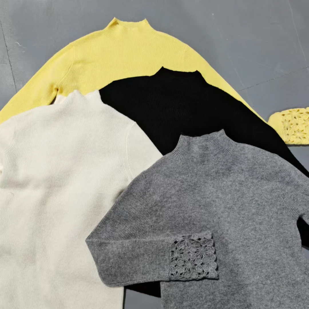 2024秋冬新款【炸总精选】100%山羊绒半高领套头款y11095