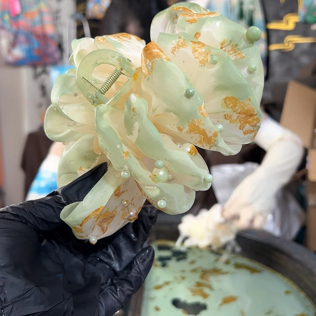 068泡泡珍珠抓夹桂花落