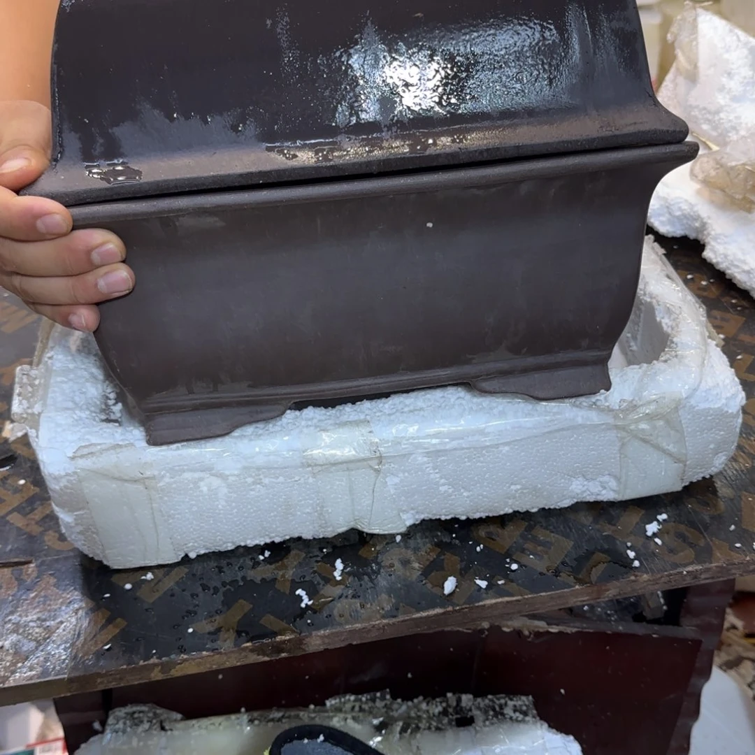 紫砂花盆口径26.18.10口径