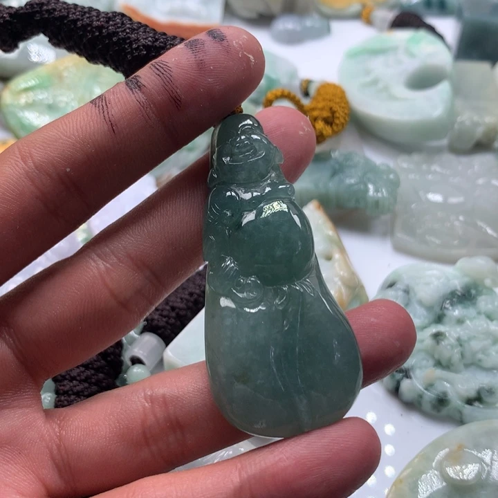 颈饰未镶嵌翡翠保真天然a货翡翠