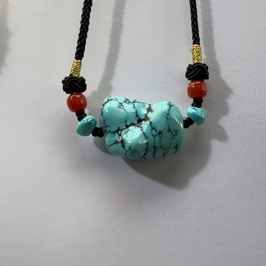 绿松石未镶嵌挂件