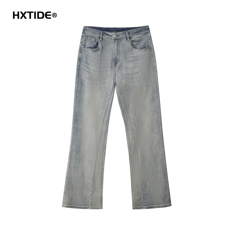 【HXTIDE男装】时尚微喇水洗牛仔长裤/C201520037101
