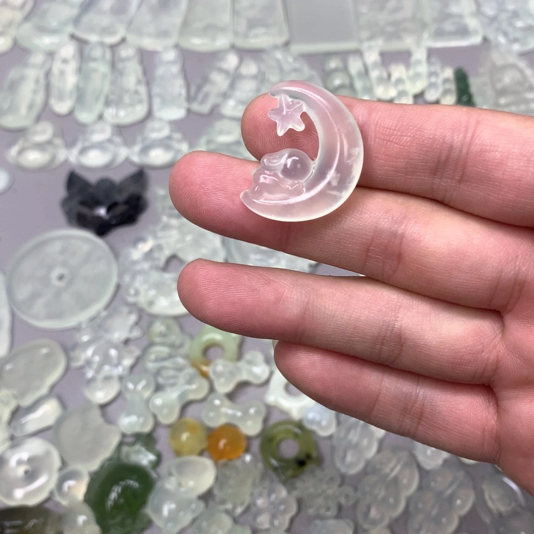 蛇纹石玉颈饰未镶嵌ღ****