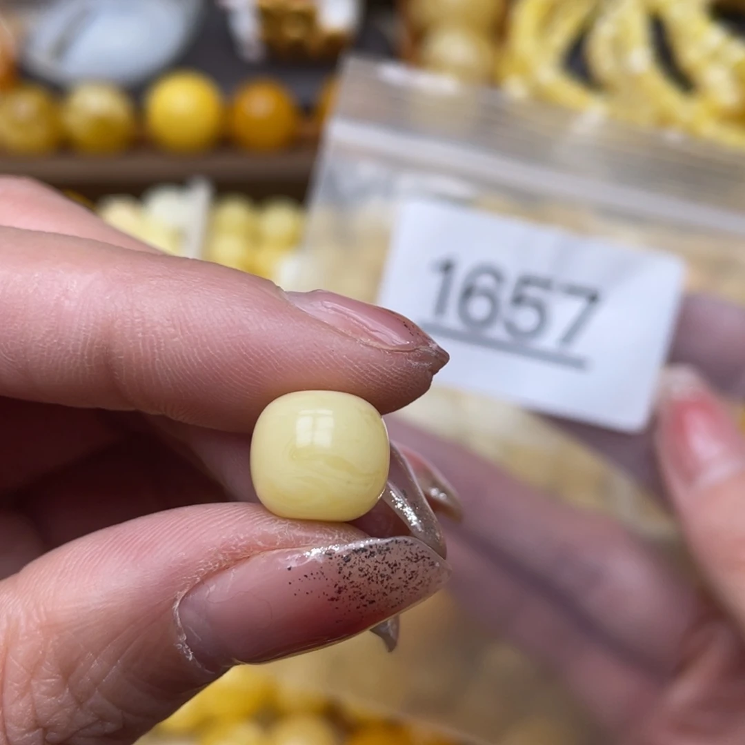 蜜蜡珠宝奇石未镶嵌粉点11