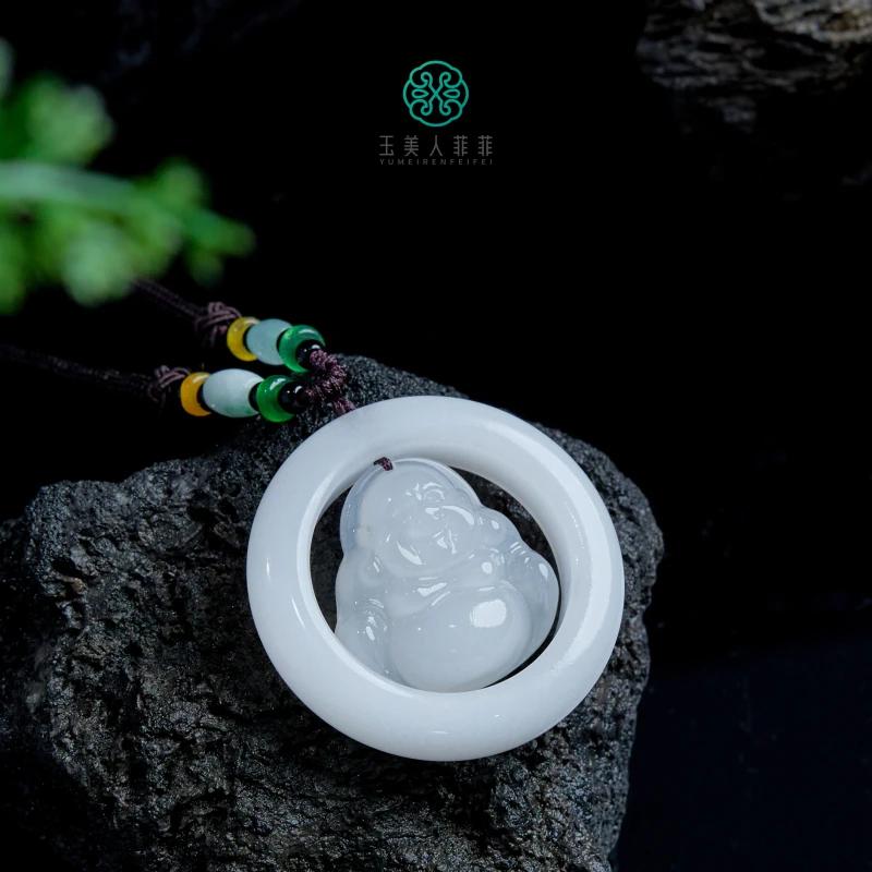 小艾严选~金丝玉佛公吊坠