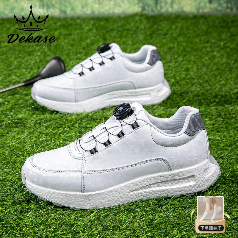 DEKASE高尔夫球鞋男士运动低帮系带大码减震运动鞋