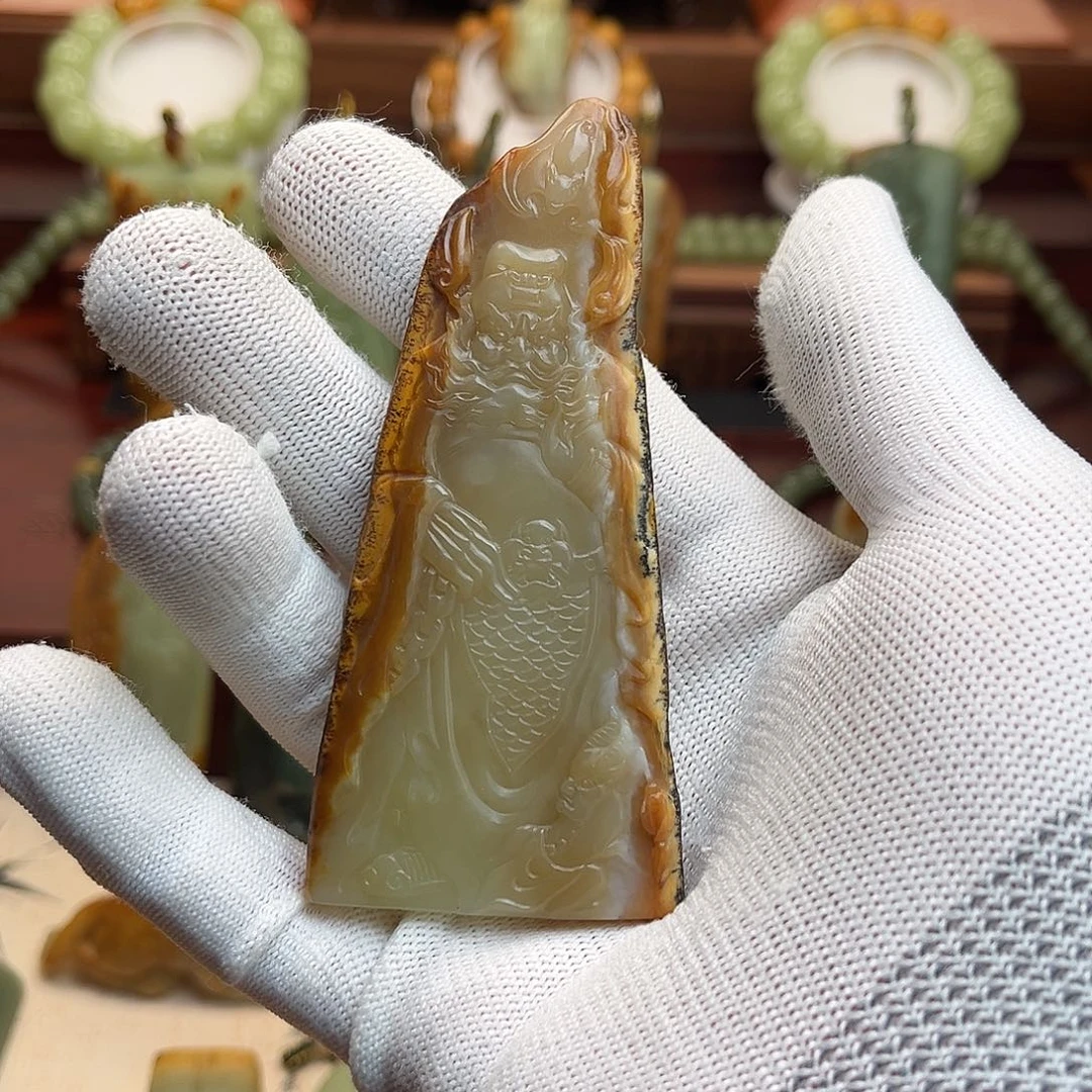 张***生岫岩河磨玉（透闪石质玉）未镶嵌颈饰