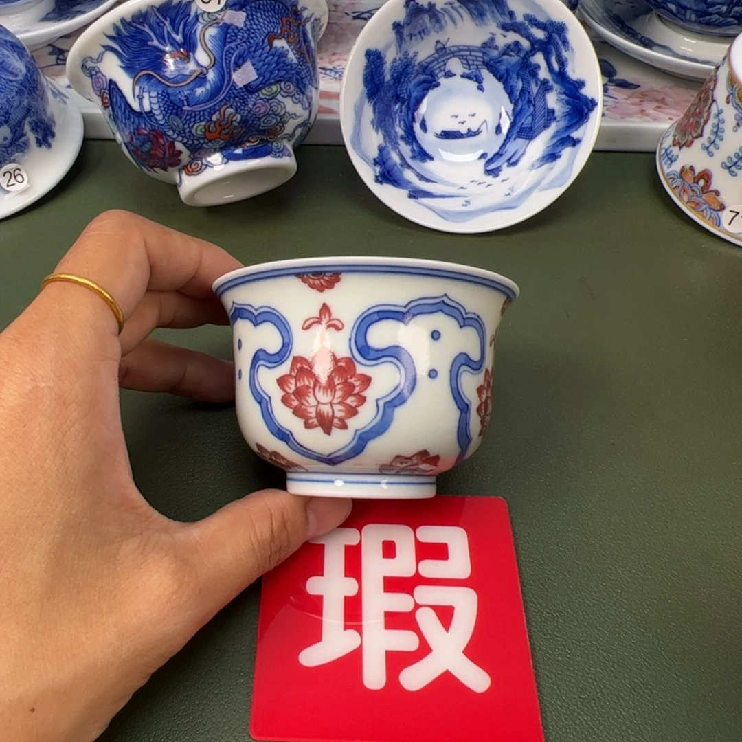陶瓷景德镇纯手工纯手绘茶具木木76