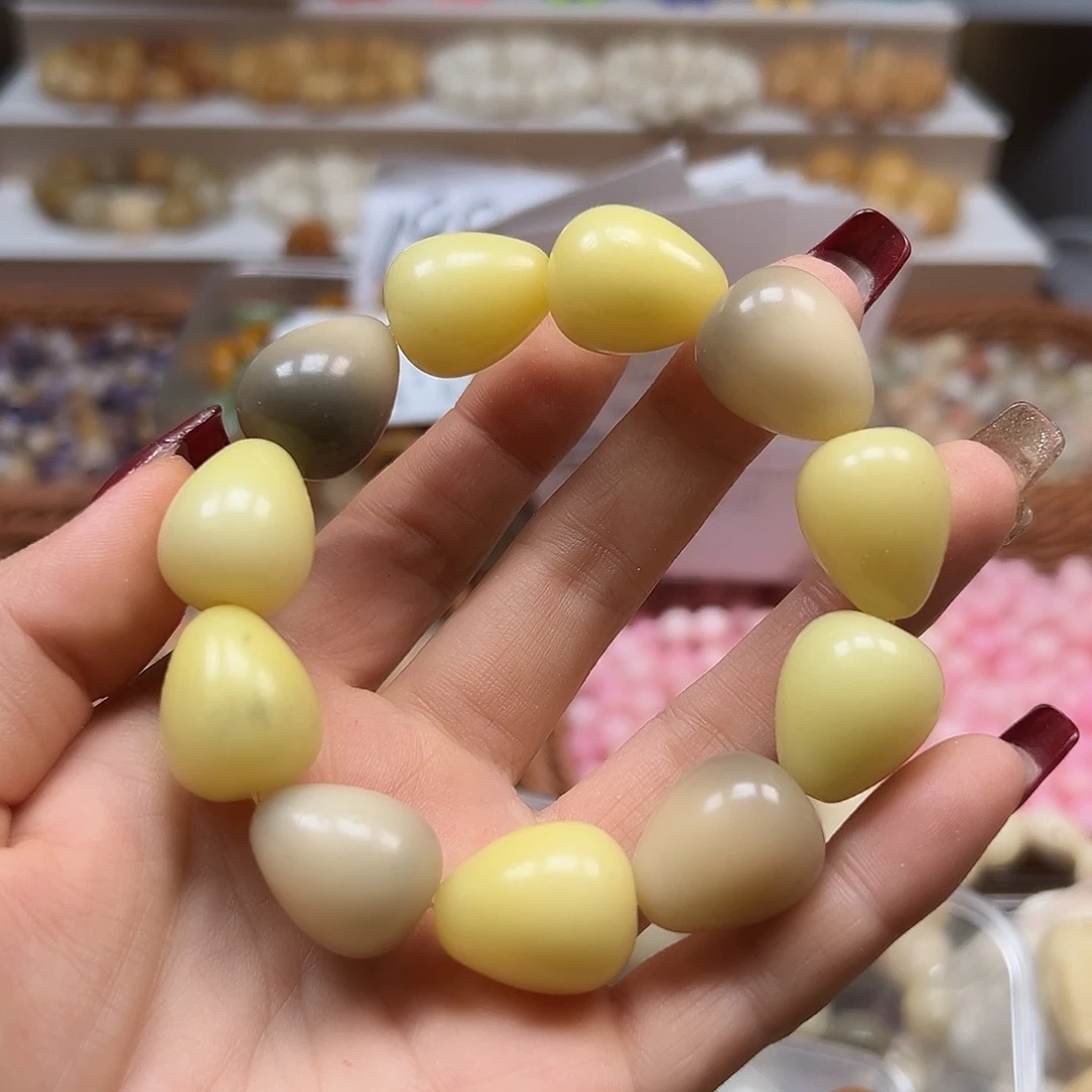 手串菩提根/象牙果微瑕水滴1条