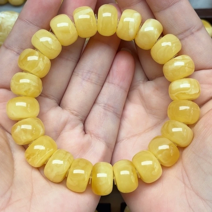 裸石琥珀未镶嵌蜜蜡14+手串