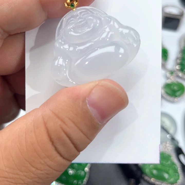 翡翠未镶嵌颈饰挂件