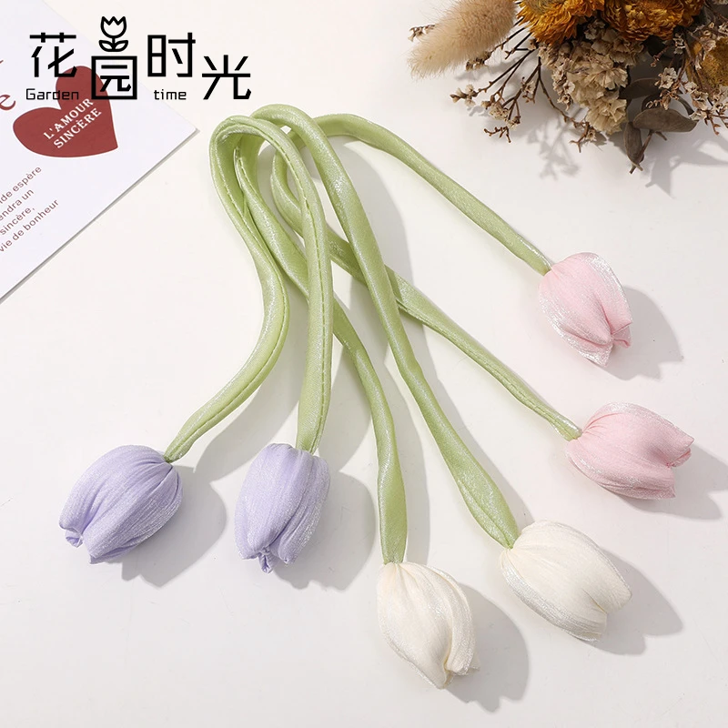 【花园时光】 手工立体郁金香鲜花花束装饰花艺配件手工diy材料