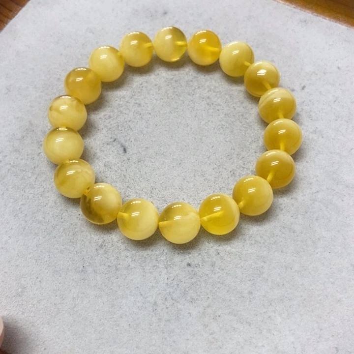 未镶嵌蜜蜡裸石手串