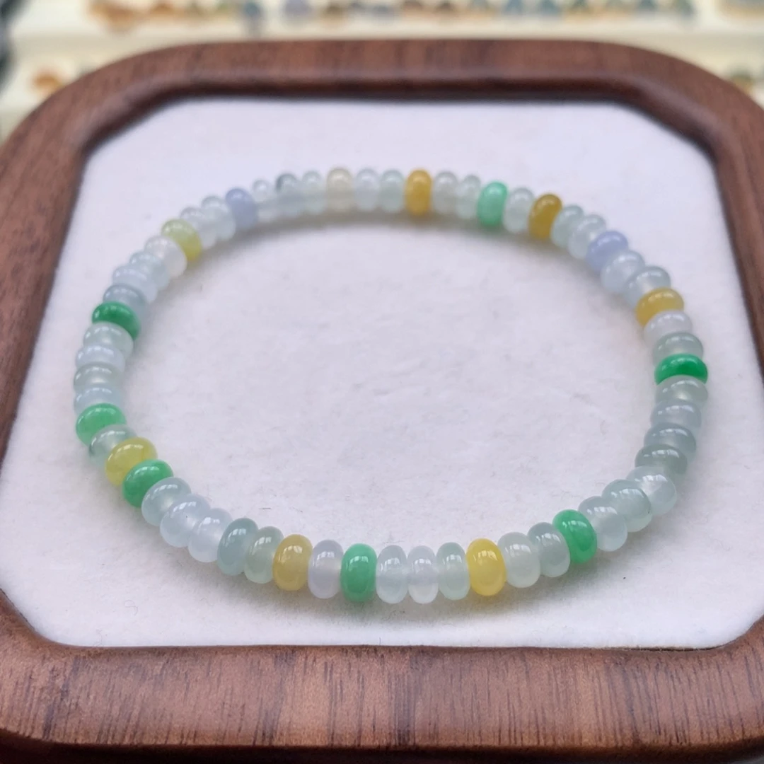 翡翠散珠鼓珠手串