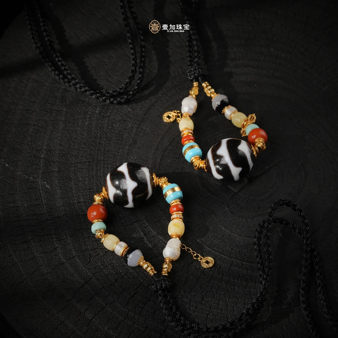 壹加林妹妹 | 玛瑙上肯古法横款锁骨链多样性发其一