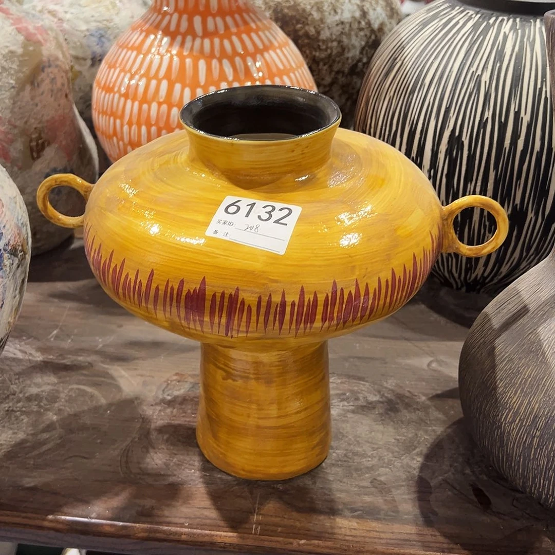 瓶6132高28口8陶瓷花瓶无孔