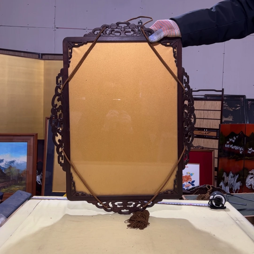 绘画屏风框画茶空间设计