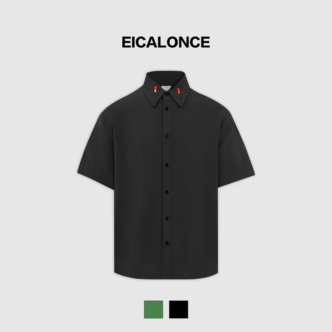 Eicalonce·意卡伦萨 25·SS醋酸混纺简约百搭时尚火柴衬衫SM12320