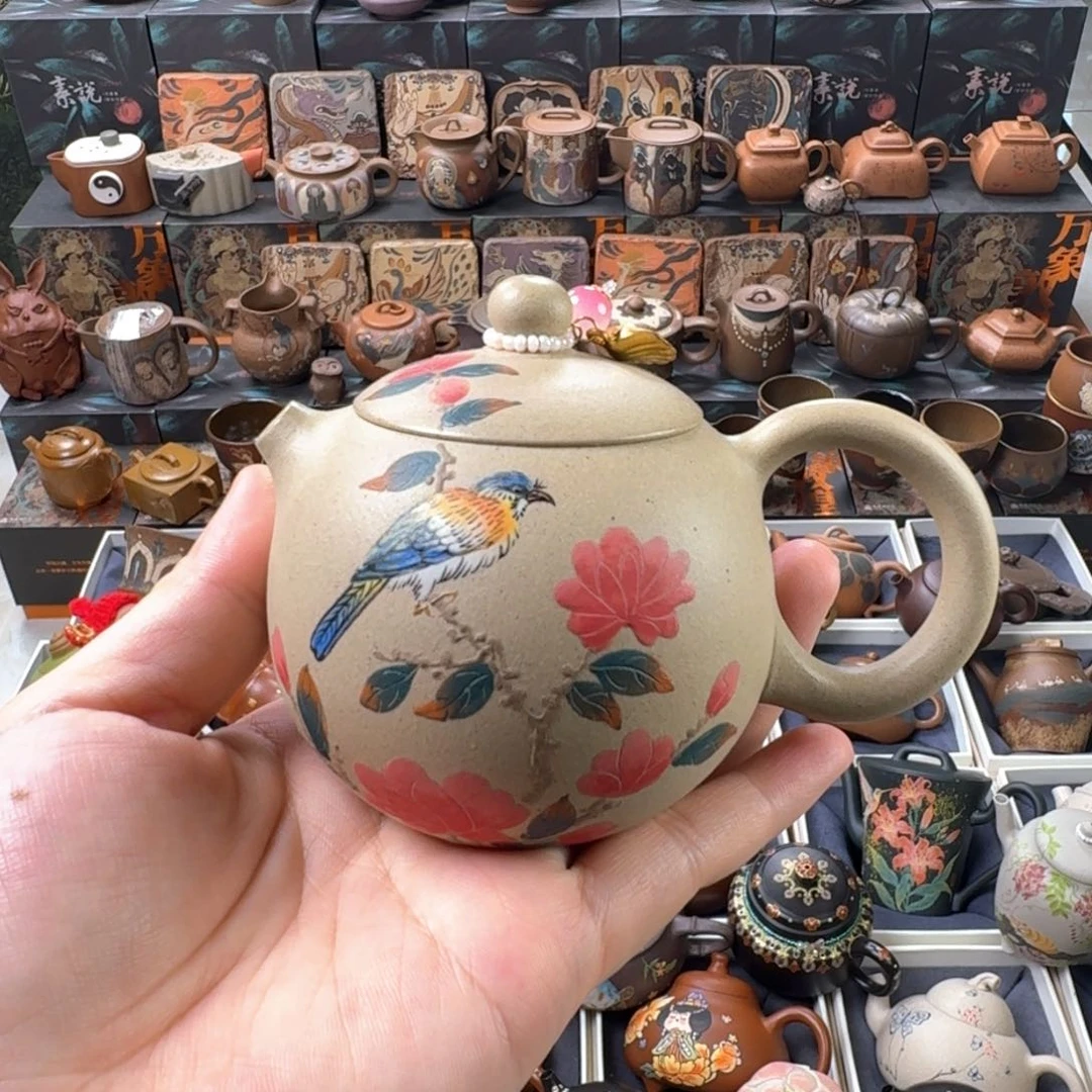 茶壶紫砂160cc原谅精工半手