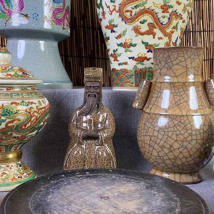 摆件瓷器真的很漂亮的